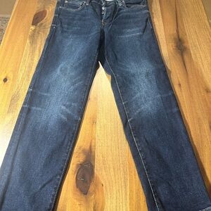 Express Dark Wash Straight Jeans